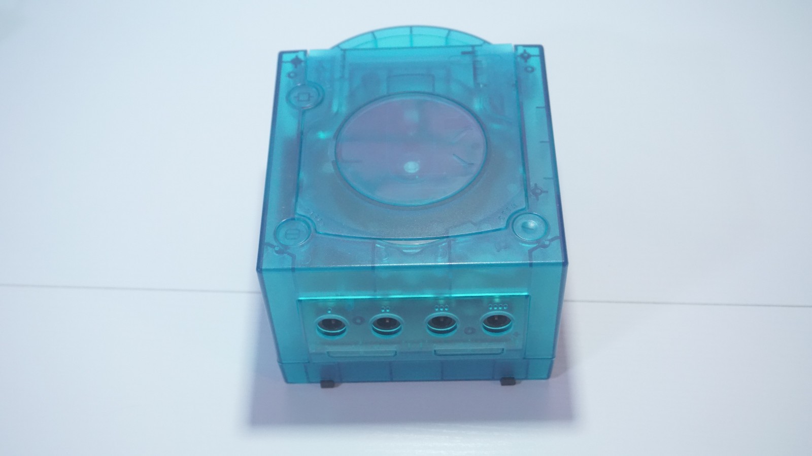 Clear Blue Nintendo GameCube Console DOL-001 (USA) with LEDs & Controller