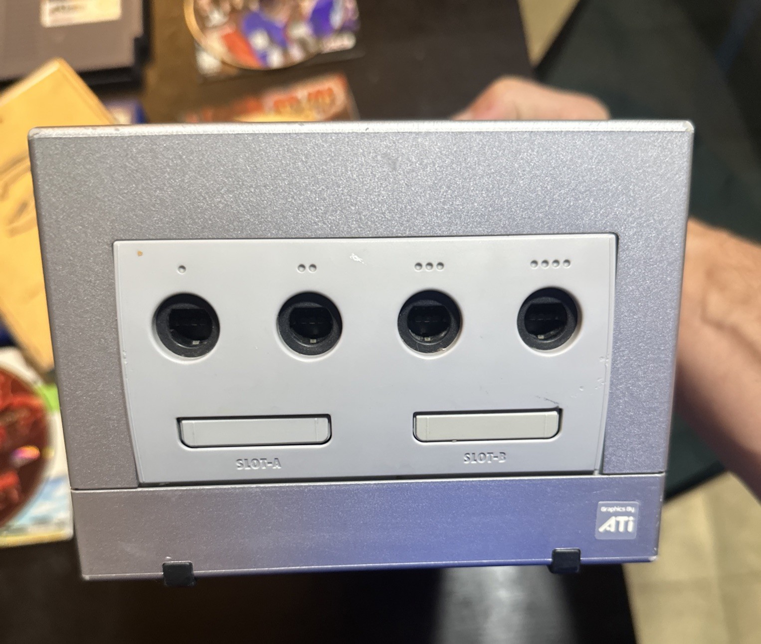 Nintendo GameCube Platinum Console DOL-101 Video Game Console Tested