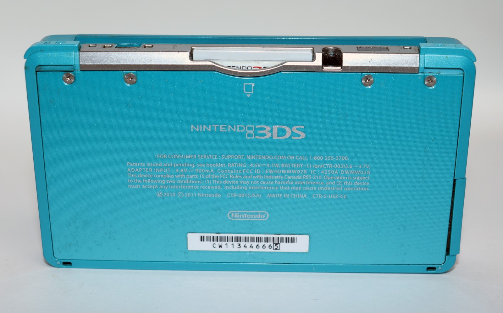 2011 Nintendo 3DS Handheld Console w/ Super Mario Brothers 2 Game – Works Grt!