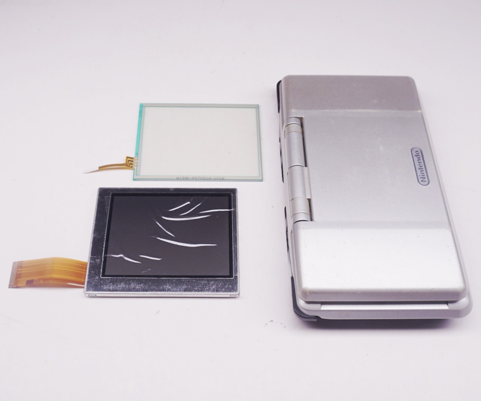 Nintendo DS Original Platinum Silver Handheld Console Refurbished New LCD Screen