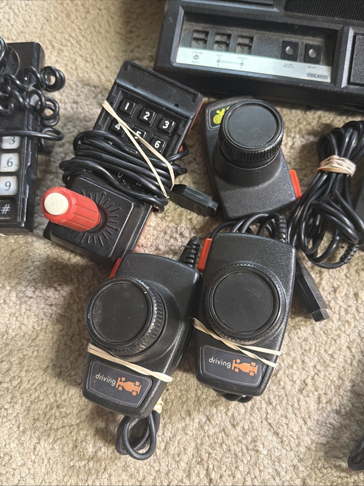 Colecovision Console And Controls •UNTESTED AS IS!!• READ DESCRIPTION!!