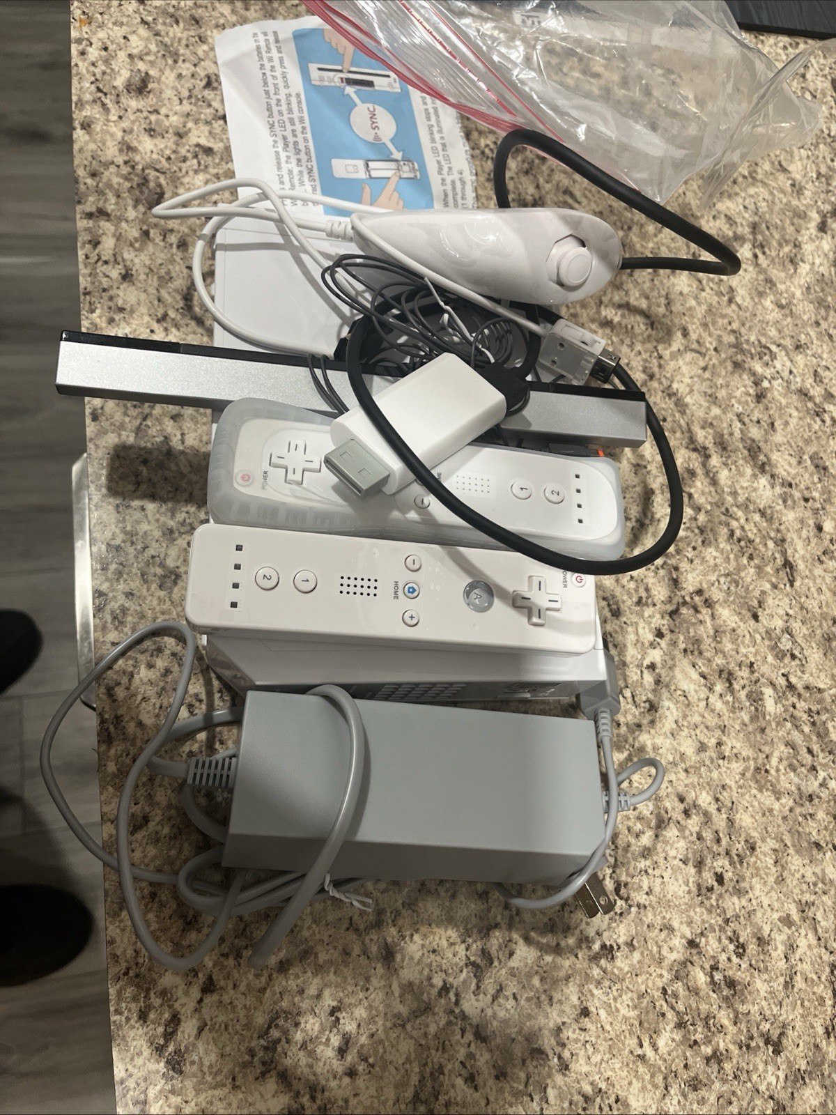 Nintendo Wii White Console Motion Control with Controllers and Accessories