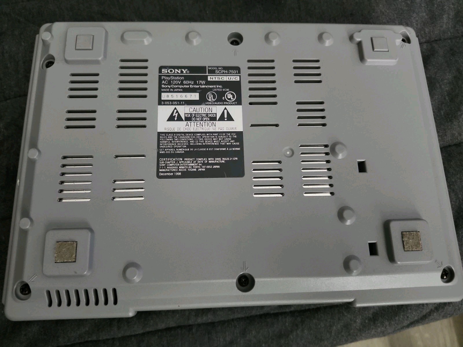 Sony PlayStation 1 System Only With Cords (SCPH-7501) – Tested