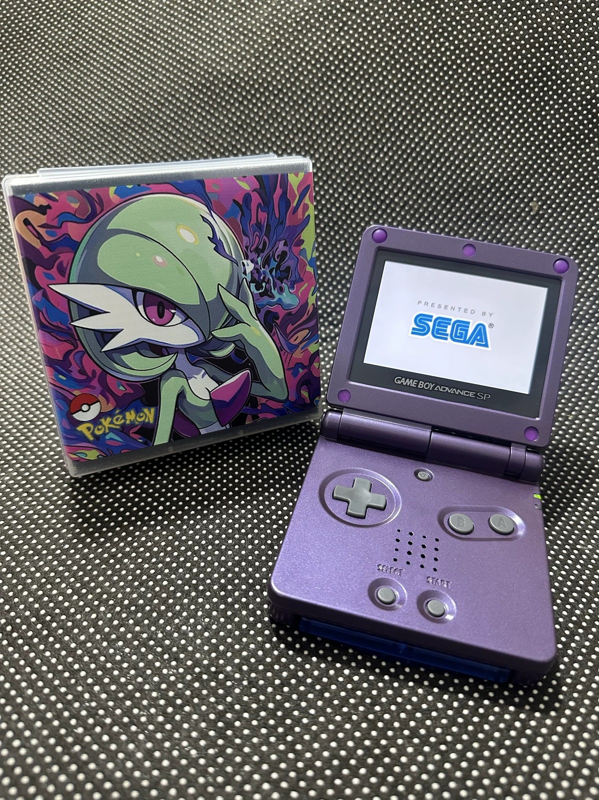 Nintendo Gameboy Advanced SP IPS Gardevoir Pokemons Custom Adjust Brightness