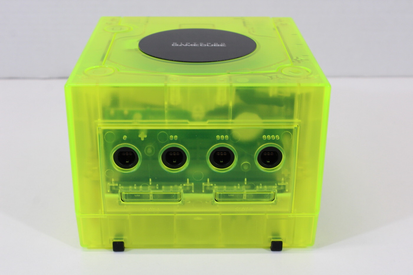 Nintendo Gamecube Console Clear Transparent Yellow NTSC-U/C DOL-001 GC RGB LED