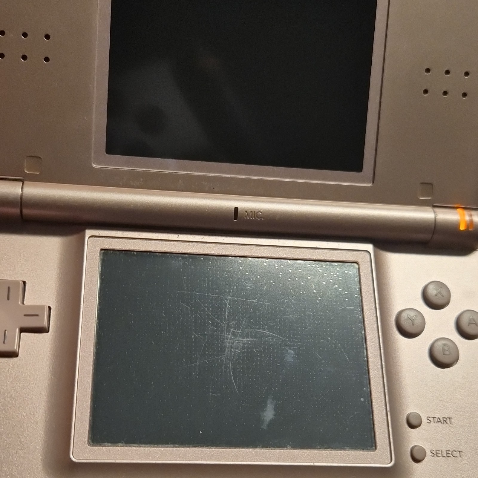 Nintendo DS Lite Bronze handheld console touch screen headphone jack