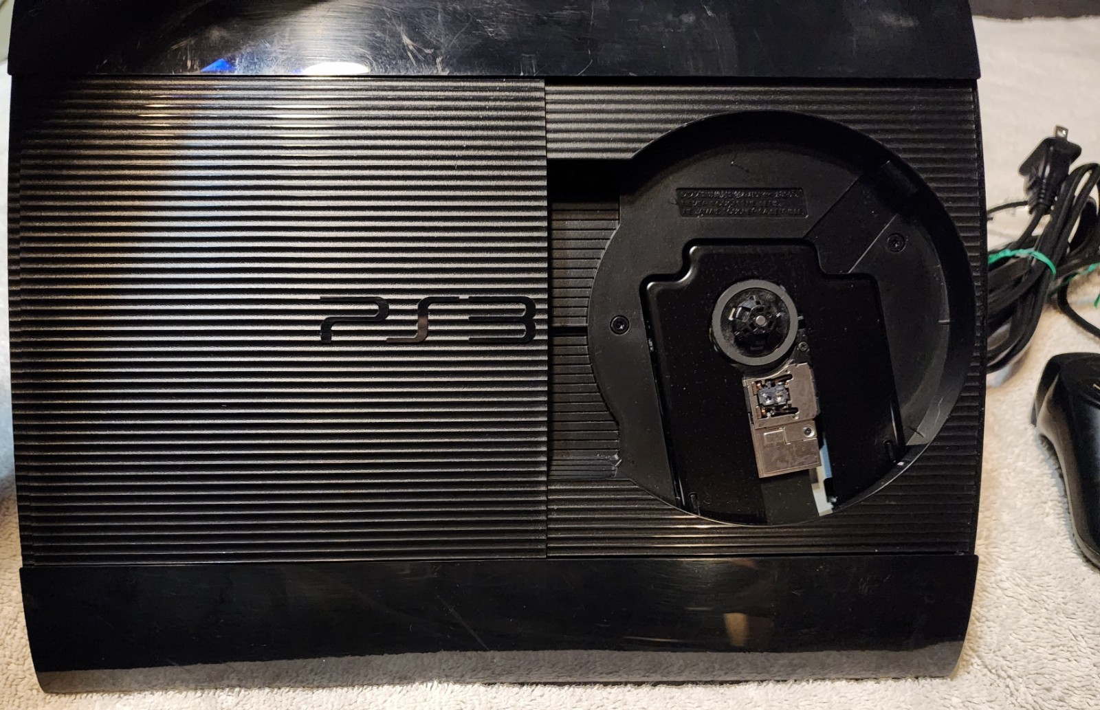 Sony PlayStation 3 Super Slim Console CECH-4001C 500gb Ps3 (Working) + 22 Games