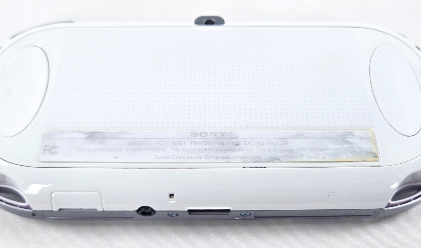 PS VITA WHITE CONSOLE Authentic OLED Playstation PCH-1001 NTSC Tested