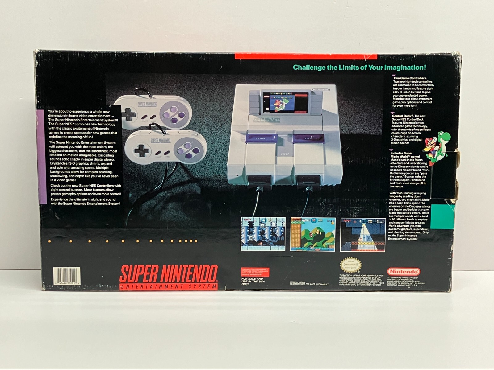 Super Nintendo SNES Entertainment System Game Console