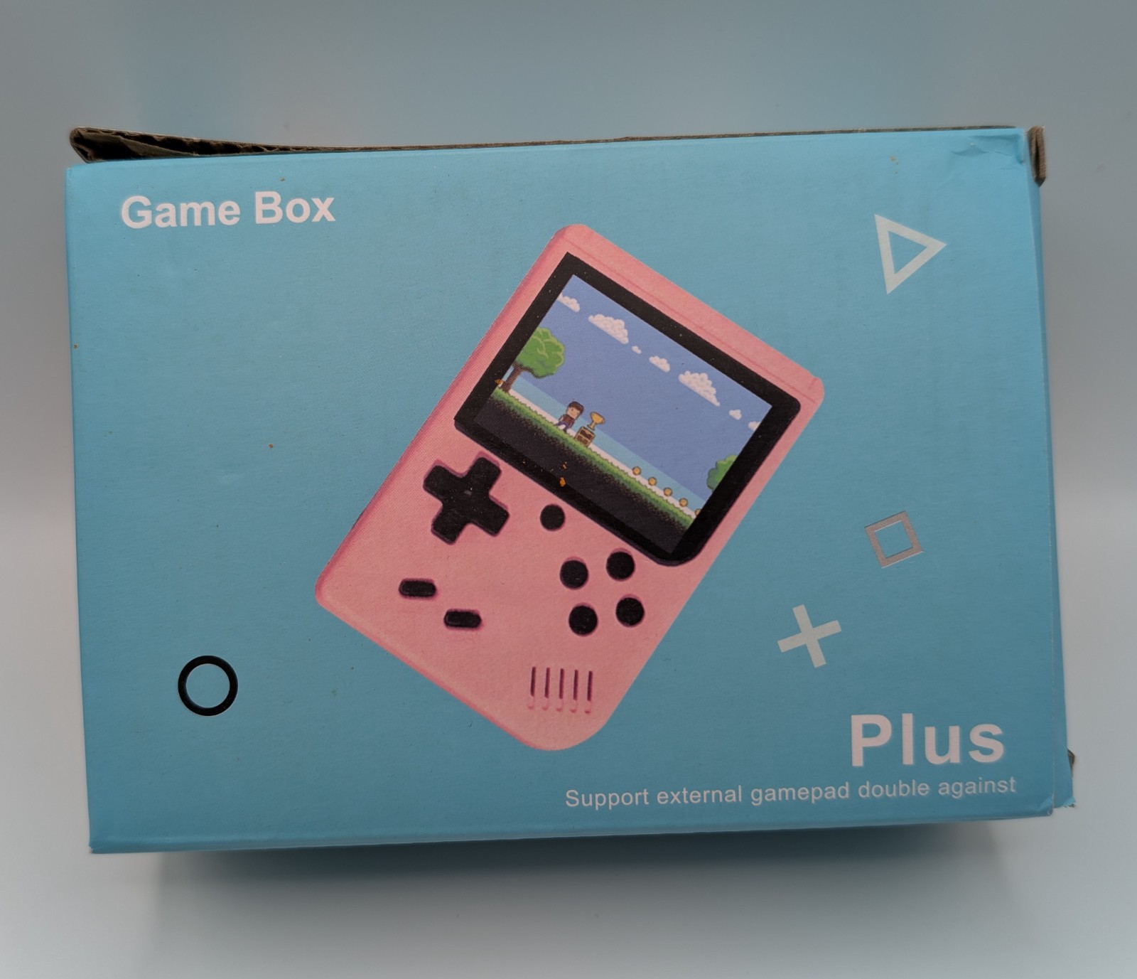 Game Box Plus Handheld Console – Retro Gaming System w/ Preloaded Games – Pink