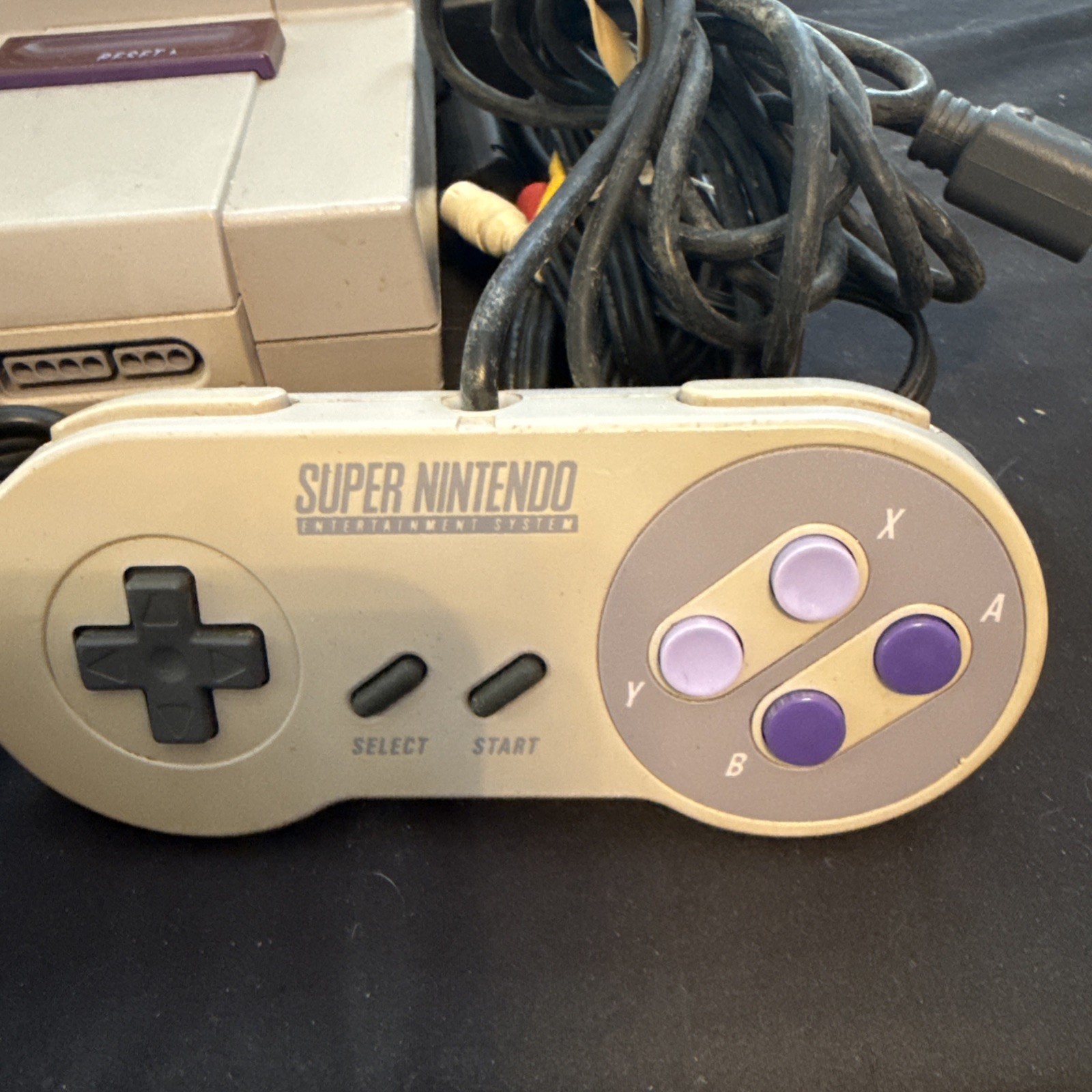 Super Nintendo With 2 Controllers And 6 Games
