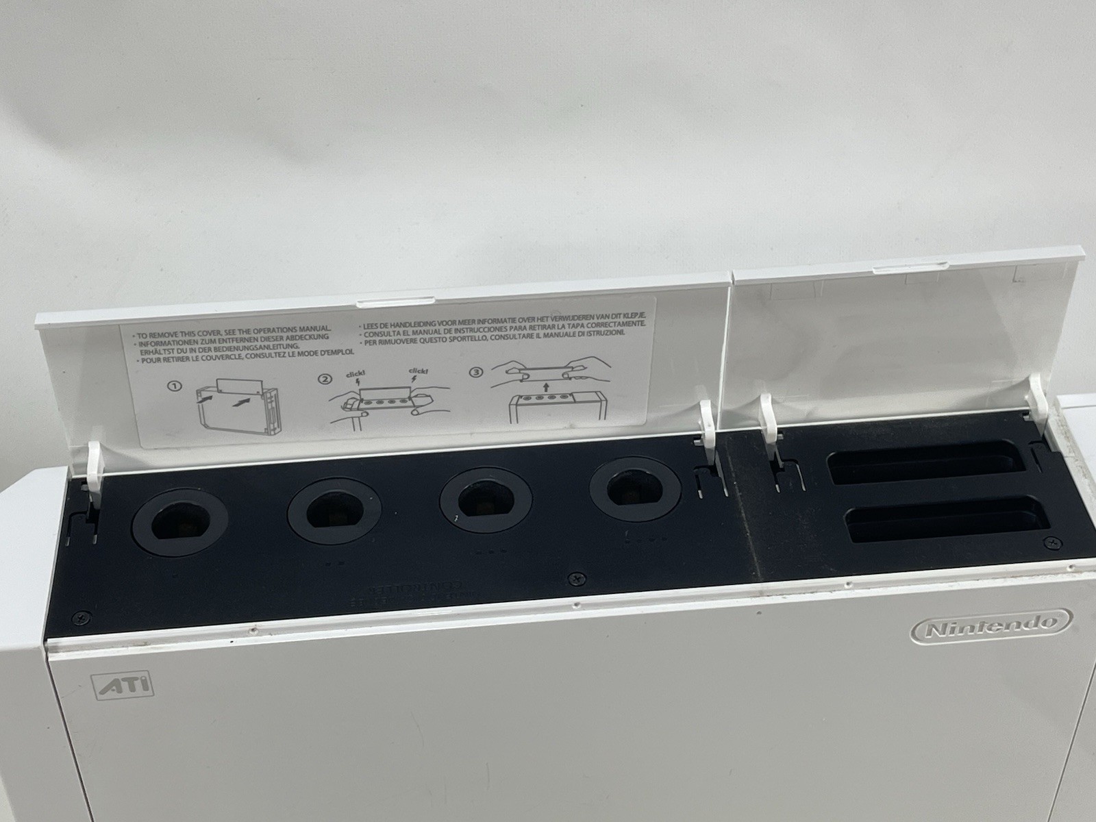 Nintendo Wii Console Bundle RVL-101 Tested Working 1 Remote Cables Stand Sensor