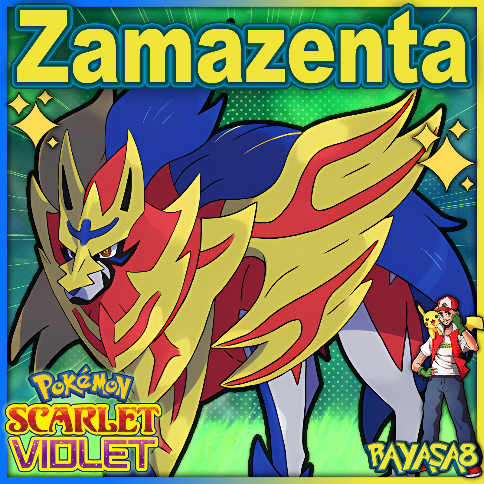 Pokemon Violet Zacian Zamazenta 6IV Trained 🌟Shiny🌟 & Non Shiny Scarlet
