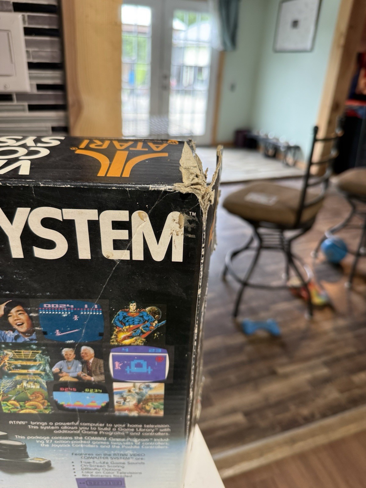 Atari 2600 Woodgrain CIB Complete Working Matching Serial 21 Games Paddles