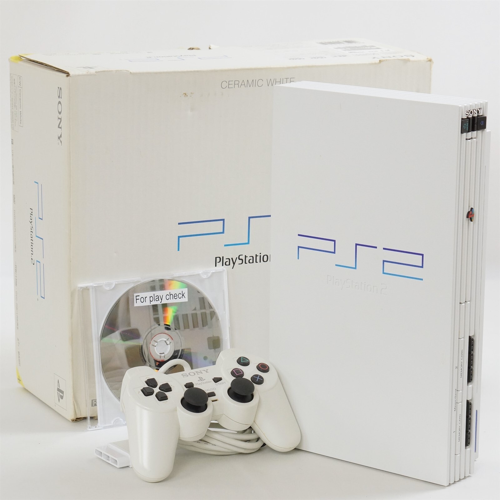 PS2 CERAMIC WHITE Console SCPH-50000 CW Tested System Playstation 2 NTSC-J 9501
