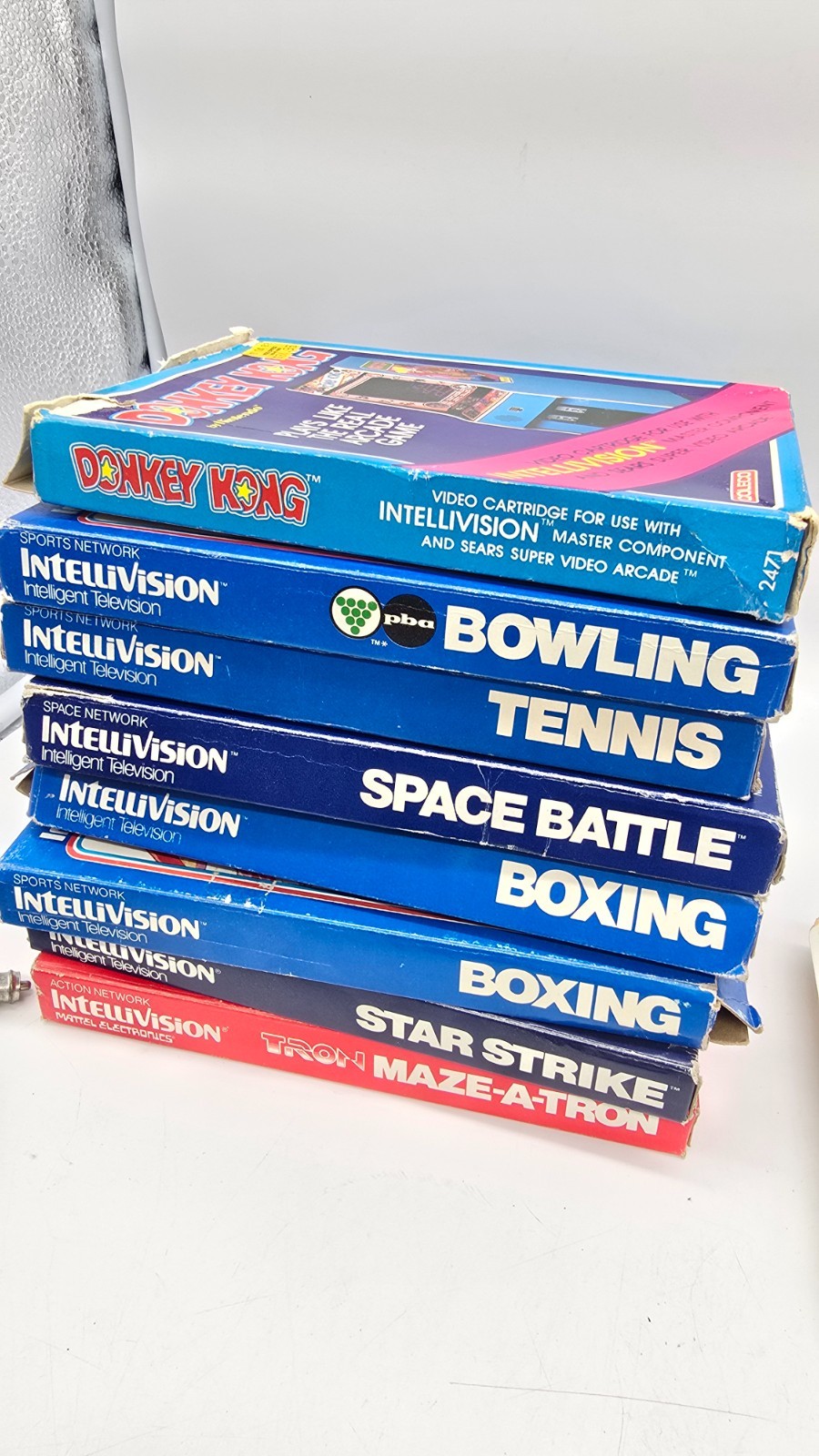 INTELLIVISION 2609 Console Cover, Rf, Switch Box 17 Games WORKS