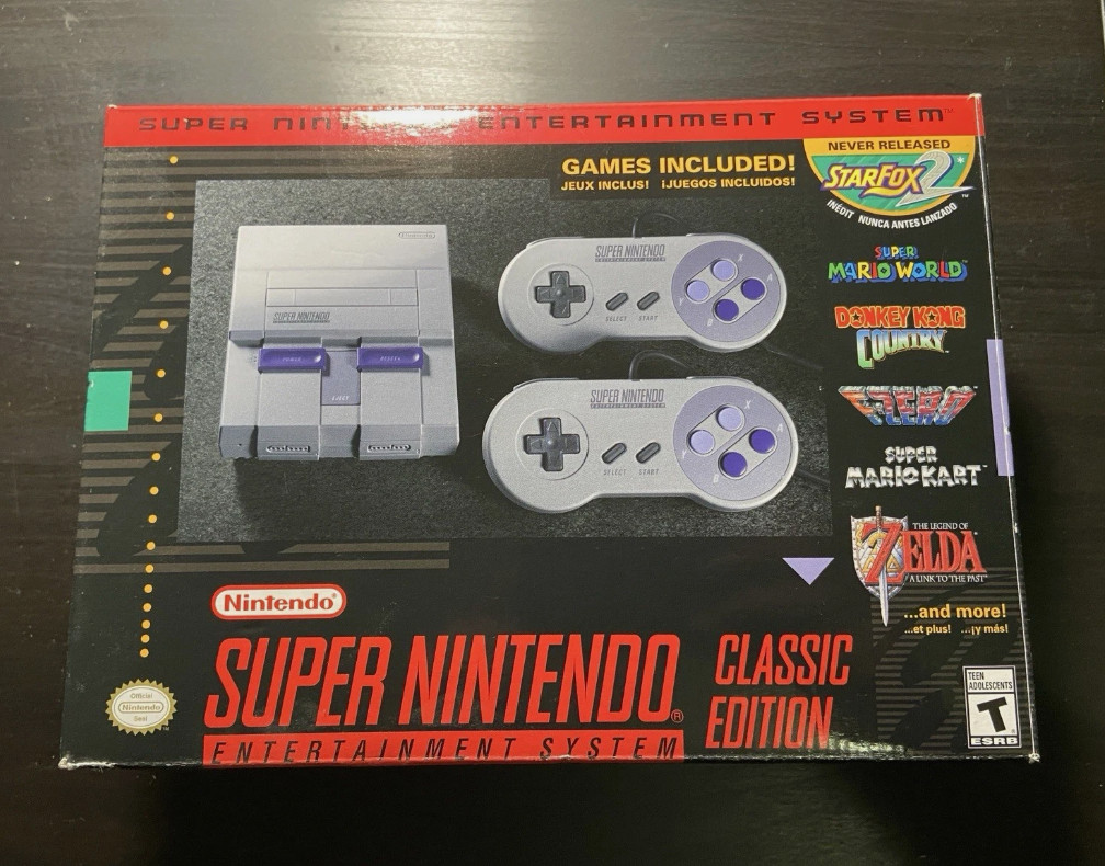 Nintendo – Super Nintendo Classic Edition – Mini Game Console – Usa – Sealed!!