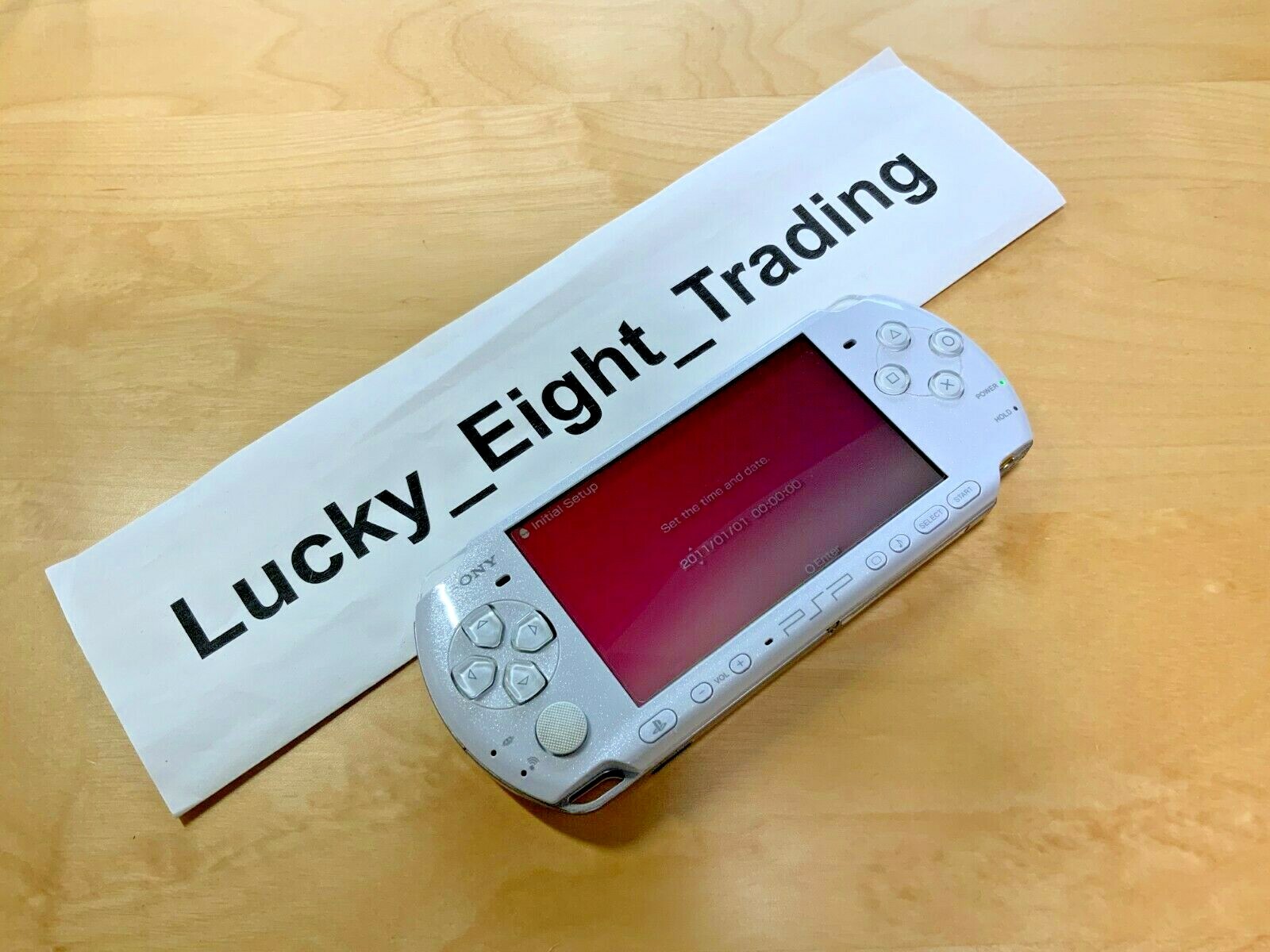 PSP 3000 Pearl White PW Console only No Battery [H]