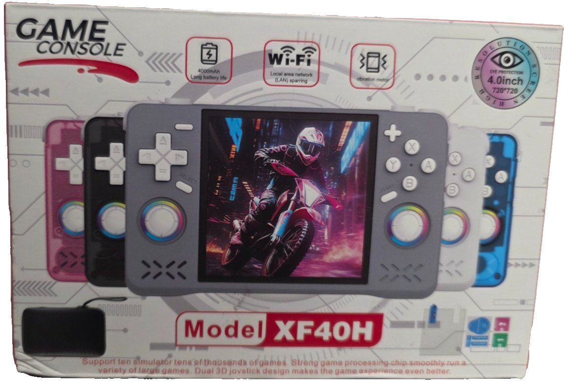 Upgraded XF40H Handheld Retro Gaming Console 4.0″