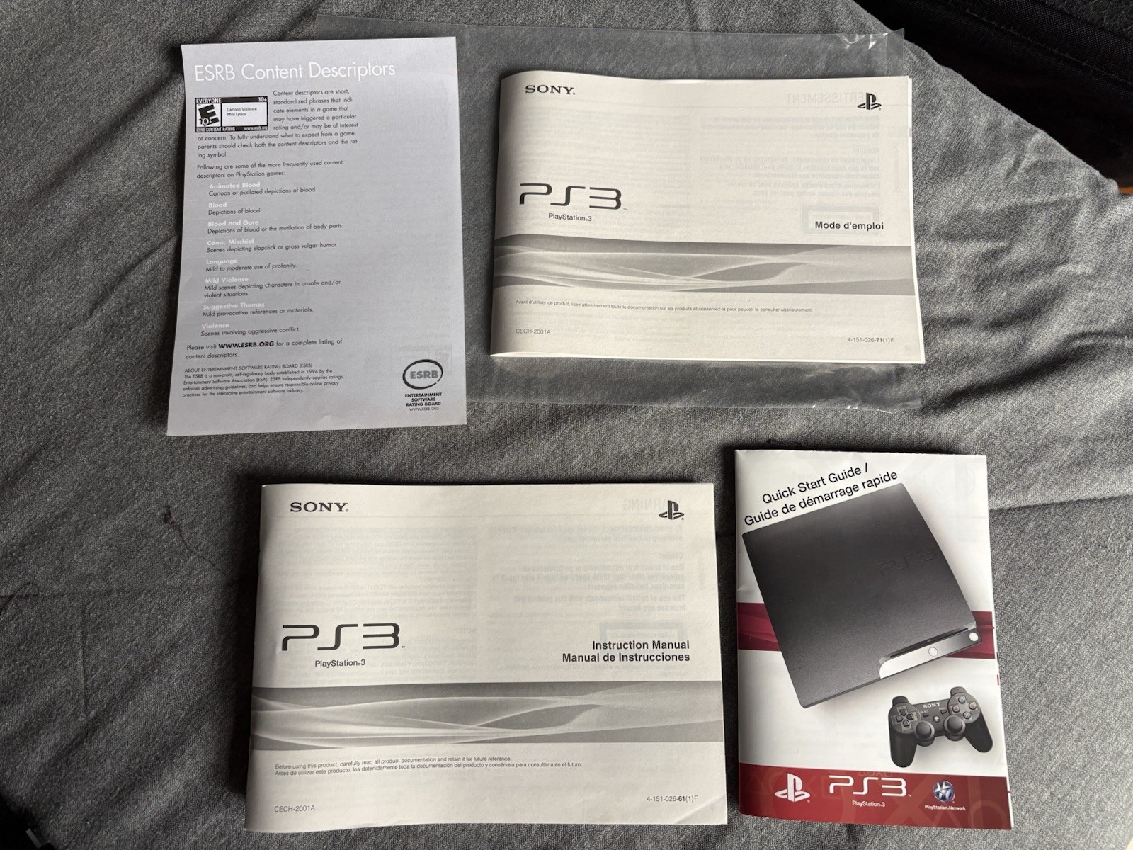 Sony Playstation 3 Slim Console 120GB – COMPLETE IN BOX- CECH-2001A Great shape