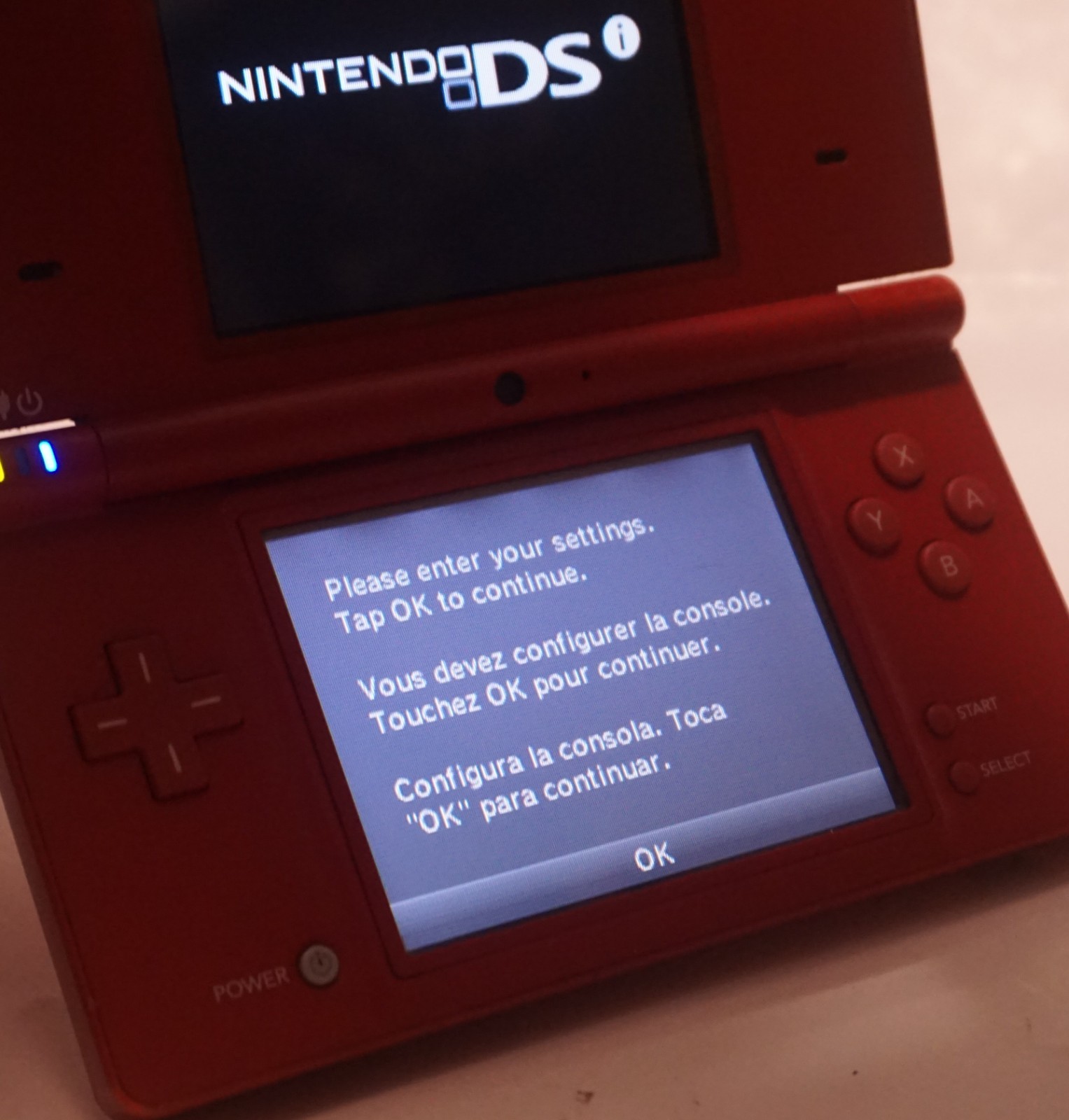 Nintendo DSi Red Console Only Tested US Model English Works Handheld System Used
