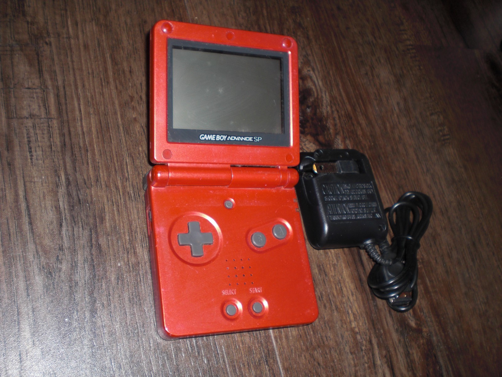 Nintendo Game Boy Advance GBA SP AGS-001 Red Console System TESTED WORKS GREAT