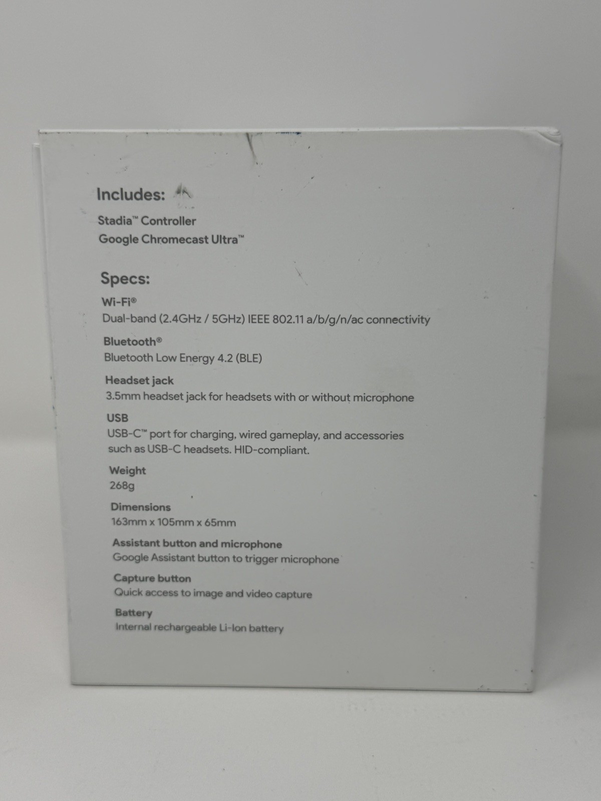 Google Stadia Premiere Edition Controller