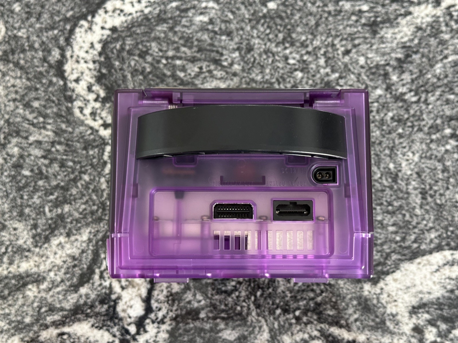 Nintendo GameCube Custom clear purple with Zelda decal