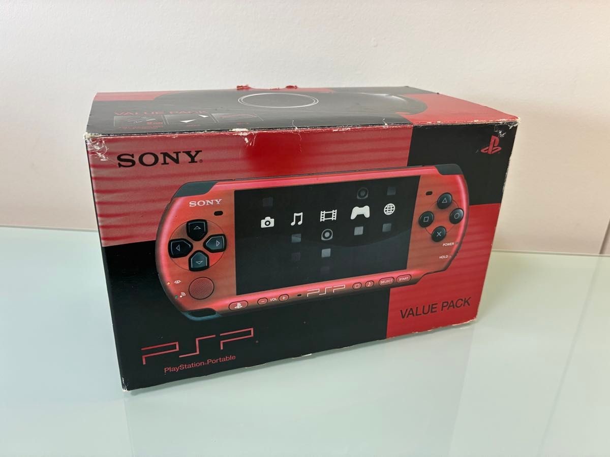 Rare PSP-3000 PSPJ-30026 Value Pack Red/Black