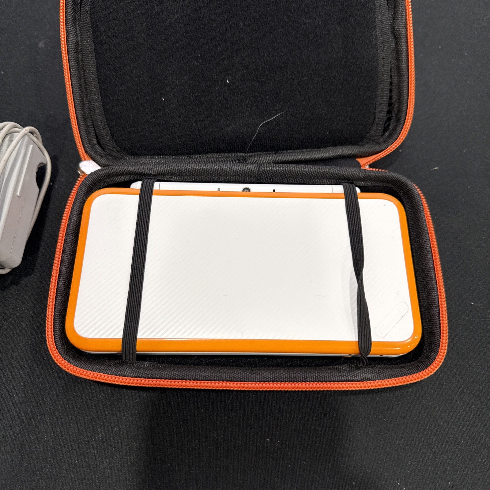 Nintendo 2DS XL Console – White/Orange With Case And Extra Stylist Tested