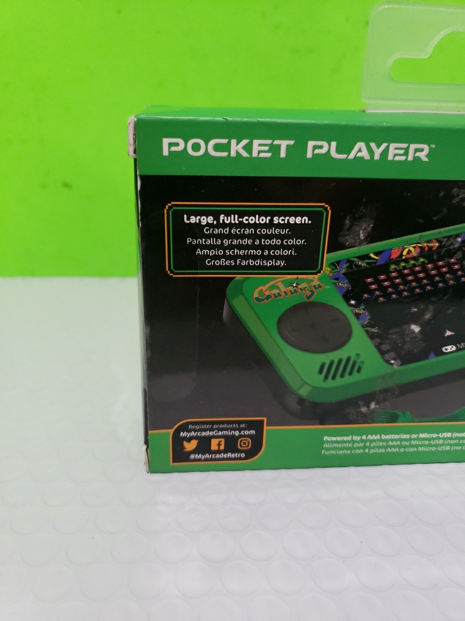 My Arcade Pocket Player Handheld Game Console: 3 Built In Games, Galaga, Galaxia