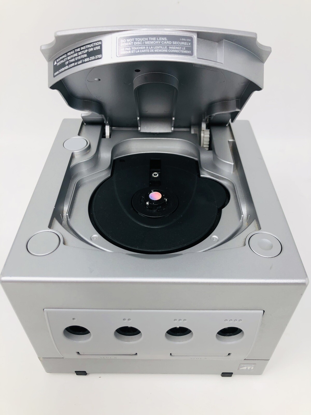 Nintendo Gamecube Platinum Game Console Silver System Bundle 2 NEW Controllers