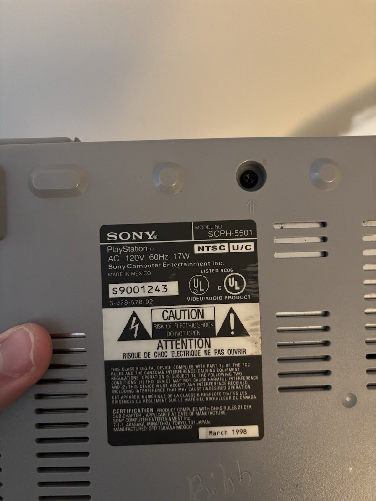 2 PS1 Consoles SCPH-5501 (tested, working)
