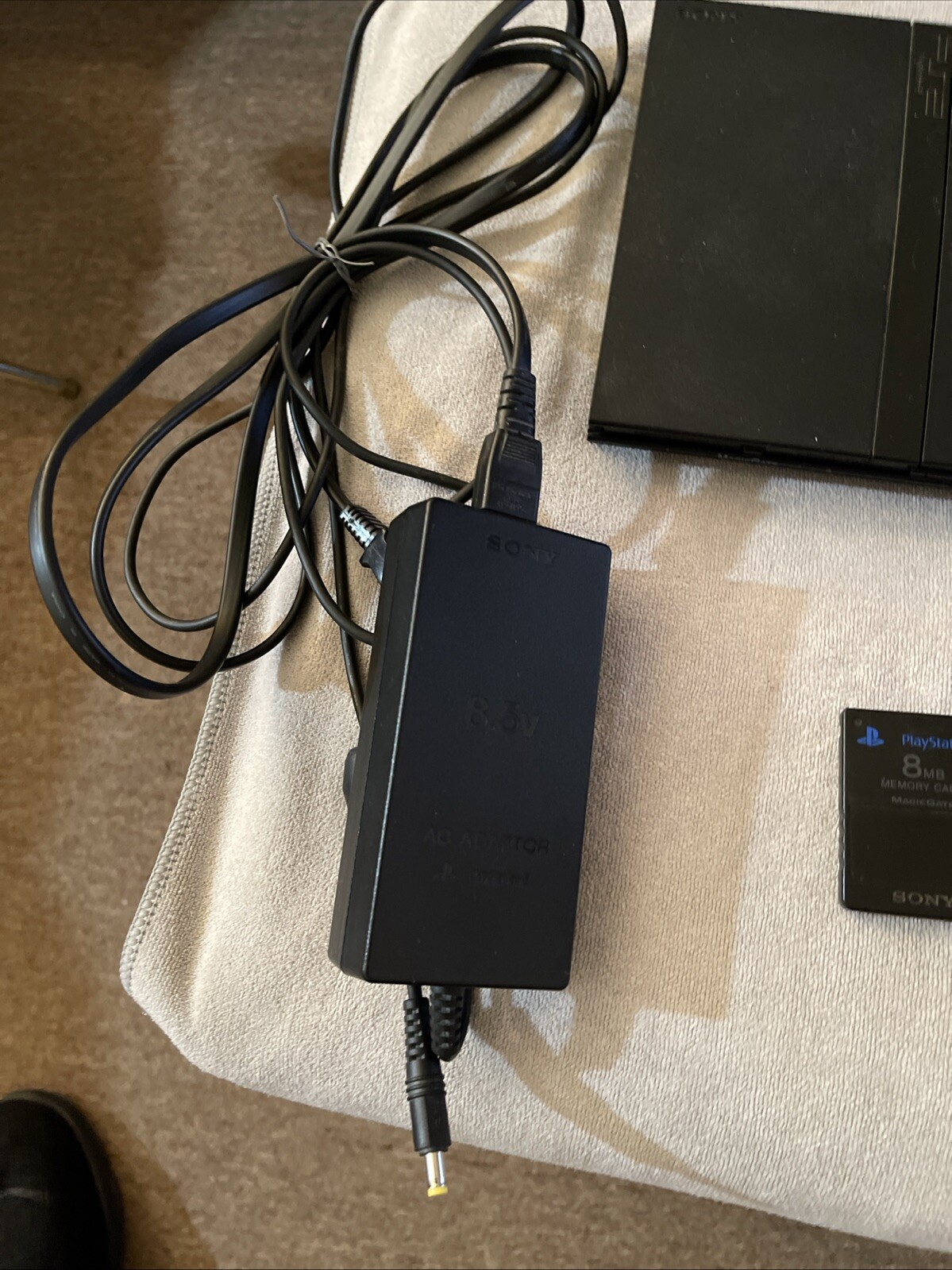 Sony PlayStation 2 Slim Console (SCPH-70012) Cords Controller Memory Card & HDD