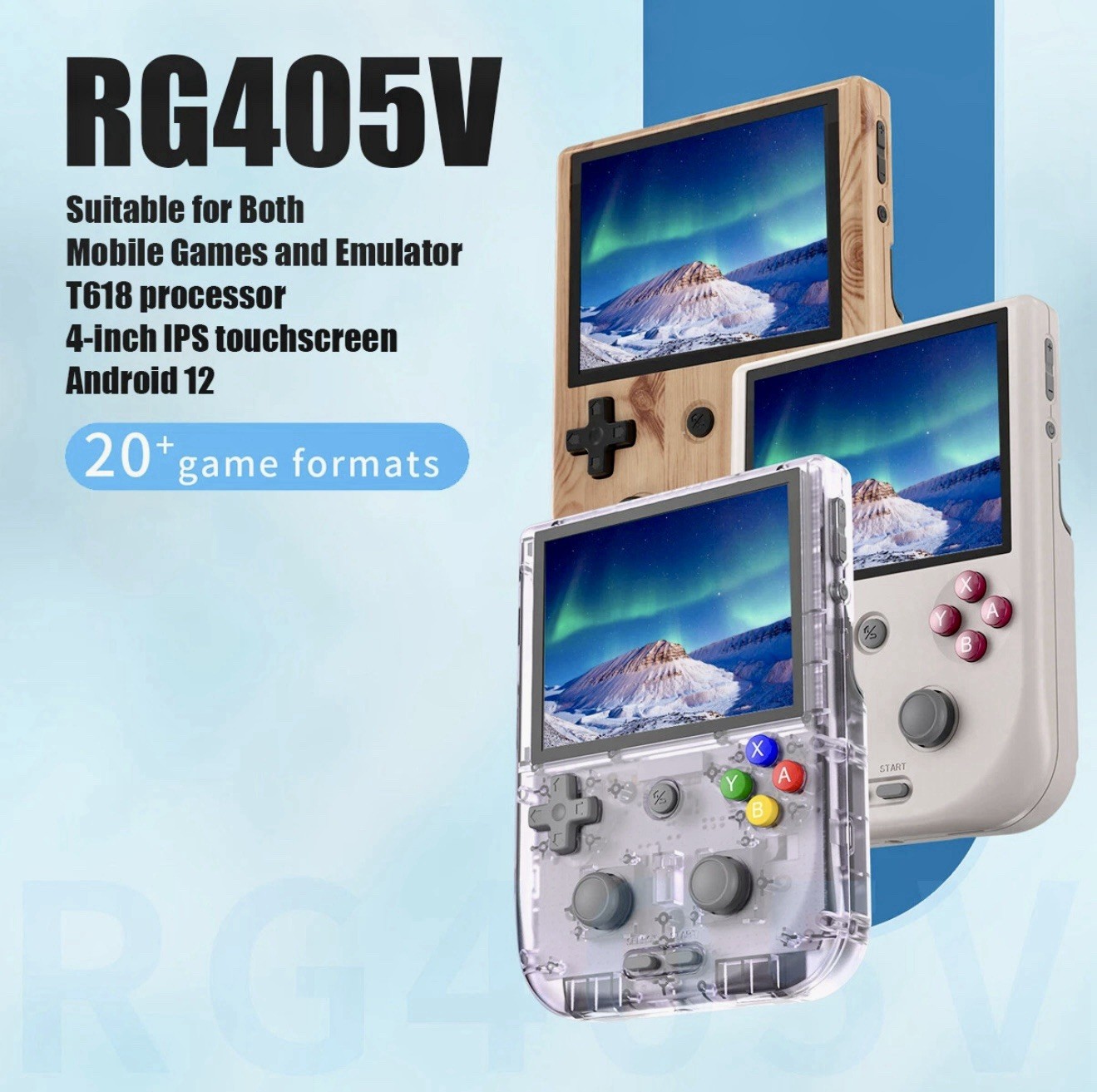 ANBERNIC RG405V Game Console Android 13 Retro 4″ LCD Video Game Player +512GB