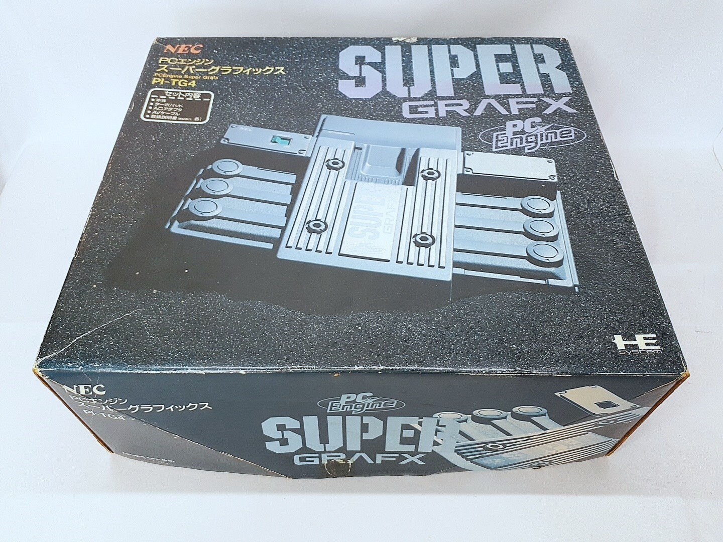 PC Engine SUPER GRAFX Console Controller Manual Boxed set PI-TG4 NTSC-J Tested