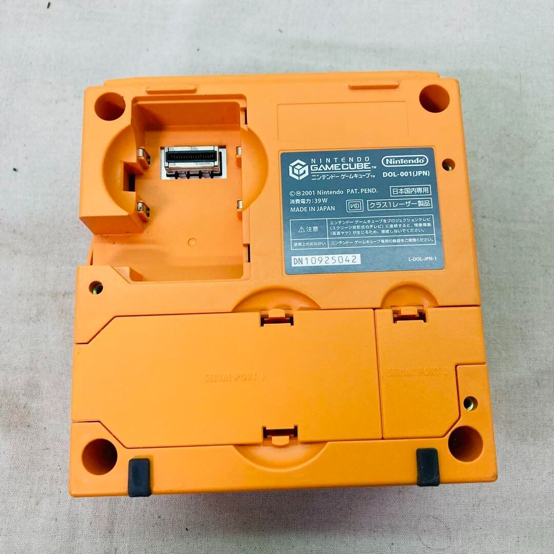 Nintendo GameCube Orange Console Only NTSC U-C/J Region Switch Mod From JAPAN