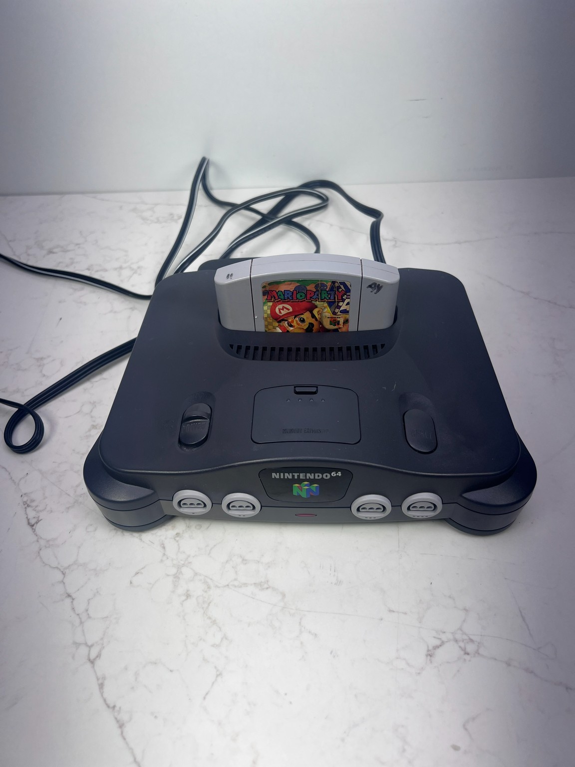 Nintendo 64 N64 Console Bundle w/ 2 Purple Controllers & Mario Party, Party 2