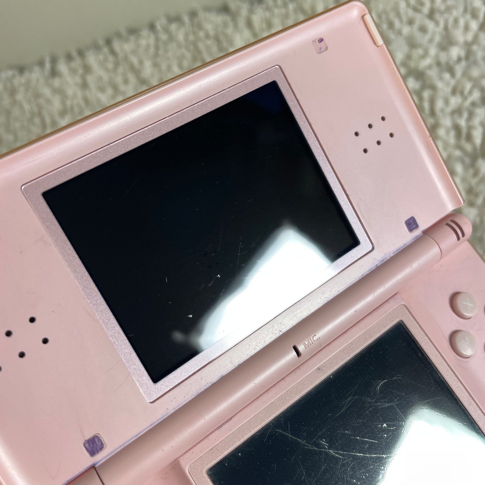 Nintendo DS Lite Rose Pink Handheld System Console USG-001 READ PARTS