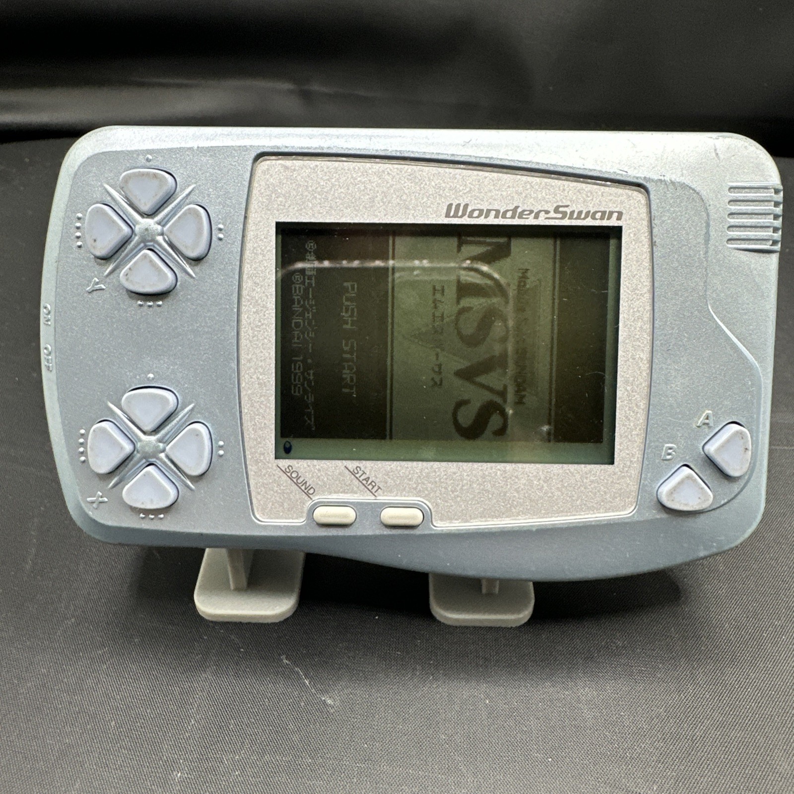 Bandai WonderSwan Blue Metallic SW-001 Handheld Game Console Tested Working