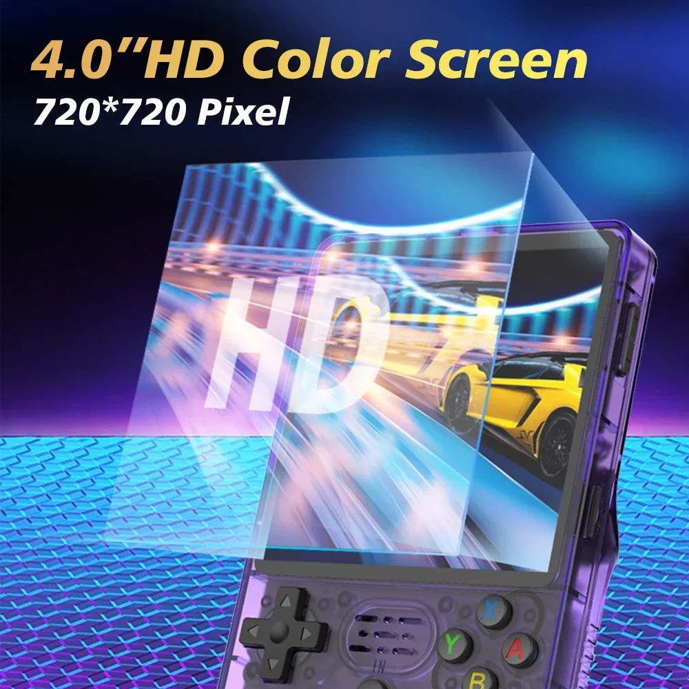 2025 R36SPLUS Handheld Game Console with 4″ IPS Screen and 30 Emulators