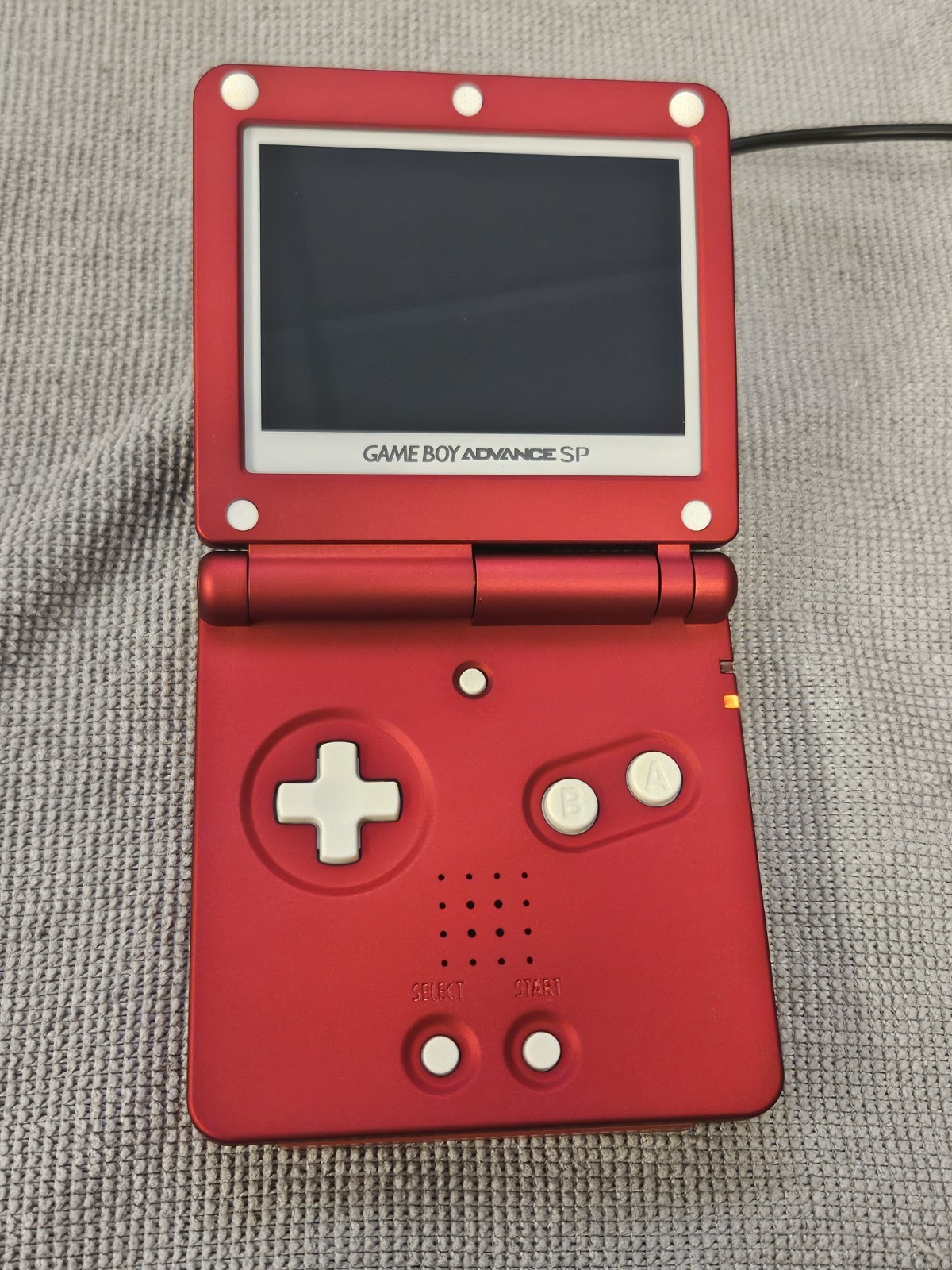 GBA SP – Hispeedido IPS – USB-C Charge – eXtremeRate Scarlet Shell – New Battery