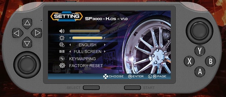 4.5″ wireless controller OTG HD Game console 64GB SF3000
