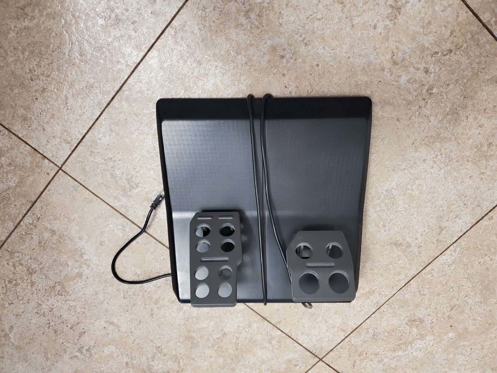 Sony PlayStation Black Console, With 2 Controllers, Wheel, Pedal and Games.