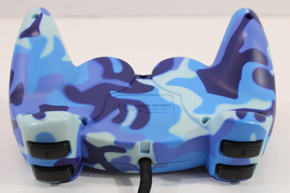 Hori Analog Sindou Pad 2 Controller Camouflage Blue PlayStation 2 DualShock PS2