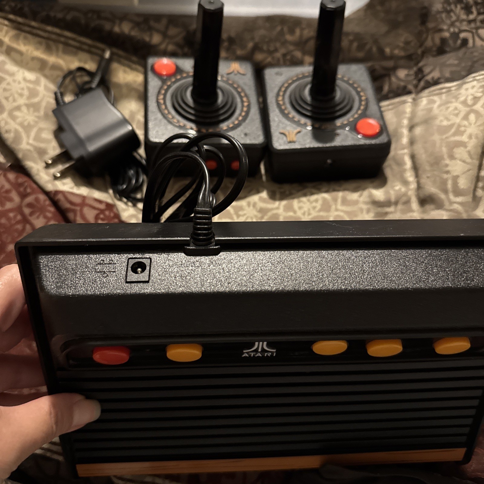 Atari Flashback 7 Classic Game Console Black/Orange, 2 Controllers Tested