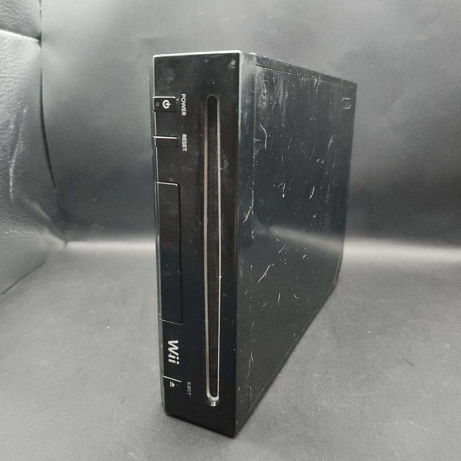 Nintendo Wii Replacement Console With Cords Black RVL-101 (USA) Tested Working