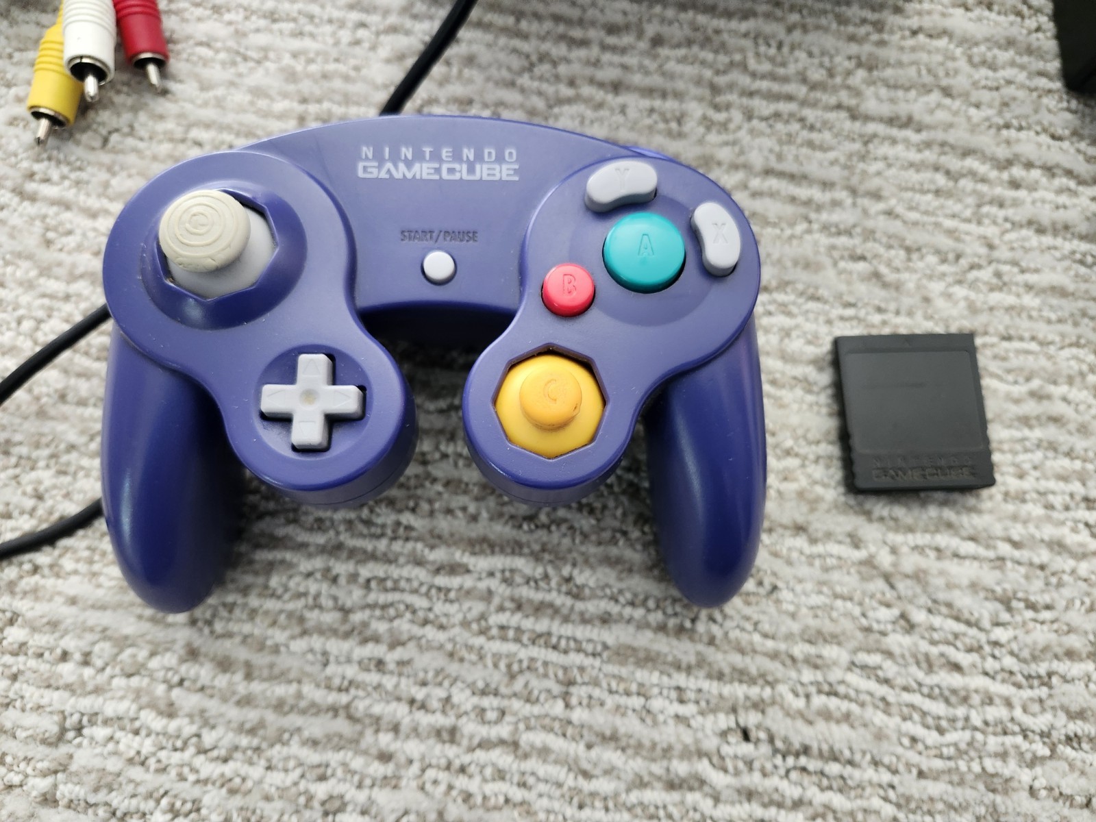 Nintendo GameCube Platinum Console W Controller, & Memory Card WORKS Ships TODAY