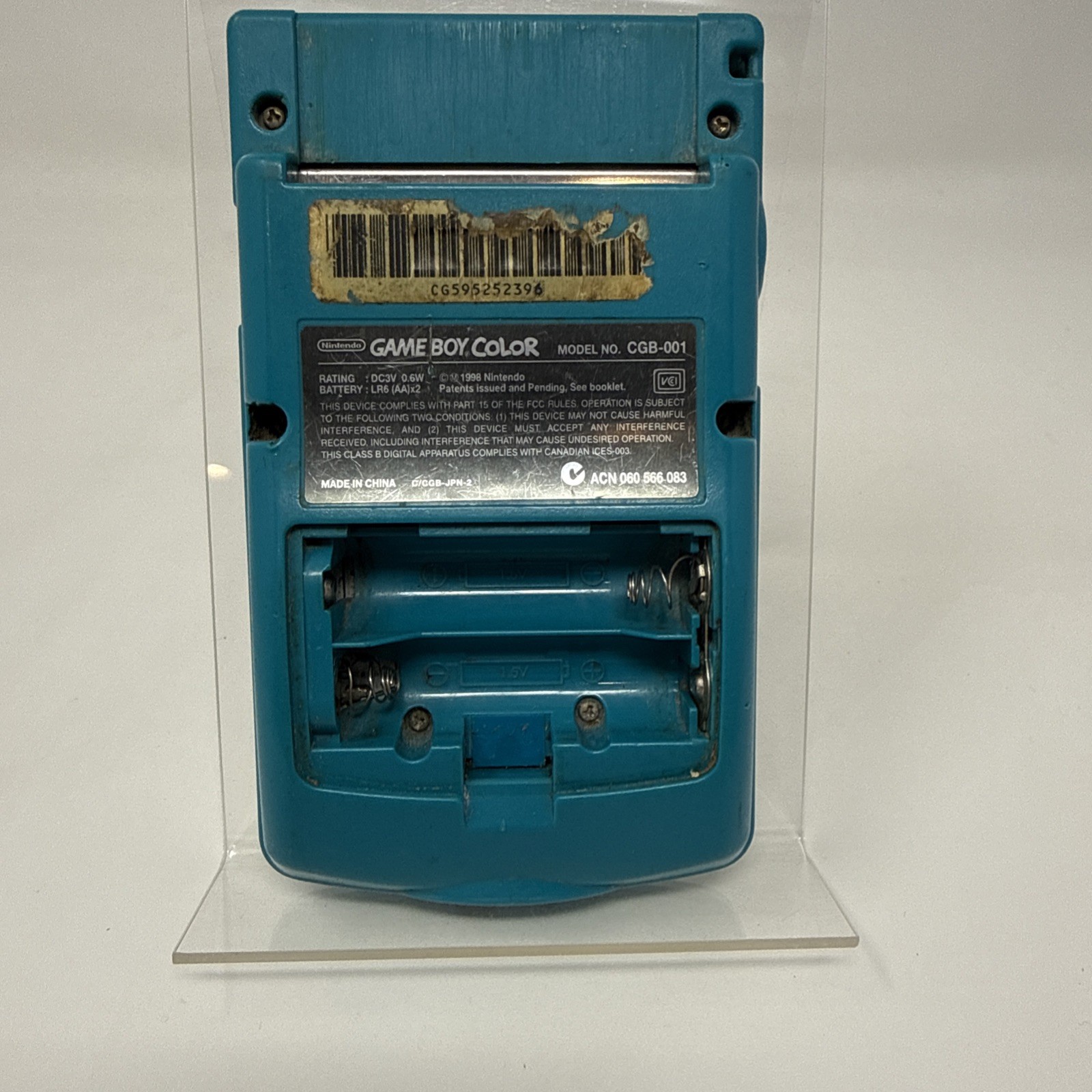 Nintendo Game Boy Color Handheld Game Console – Teal/ Tested/Authentic