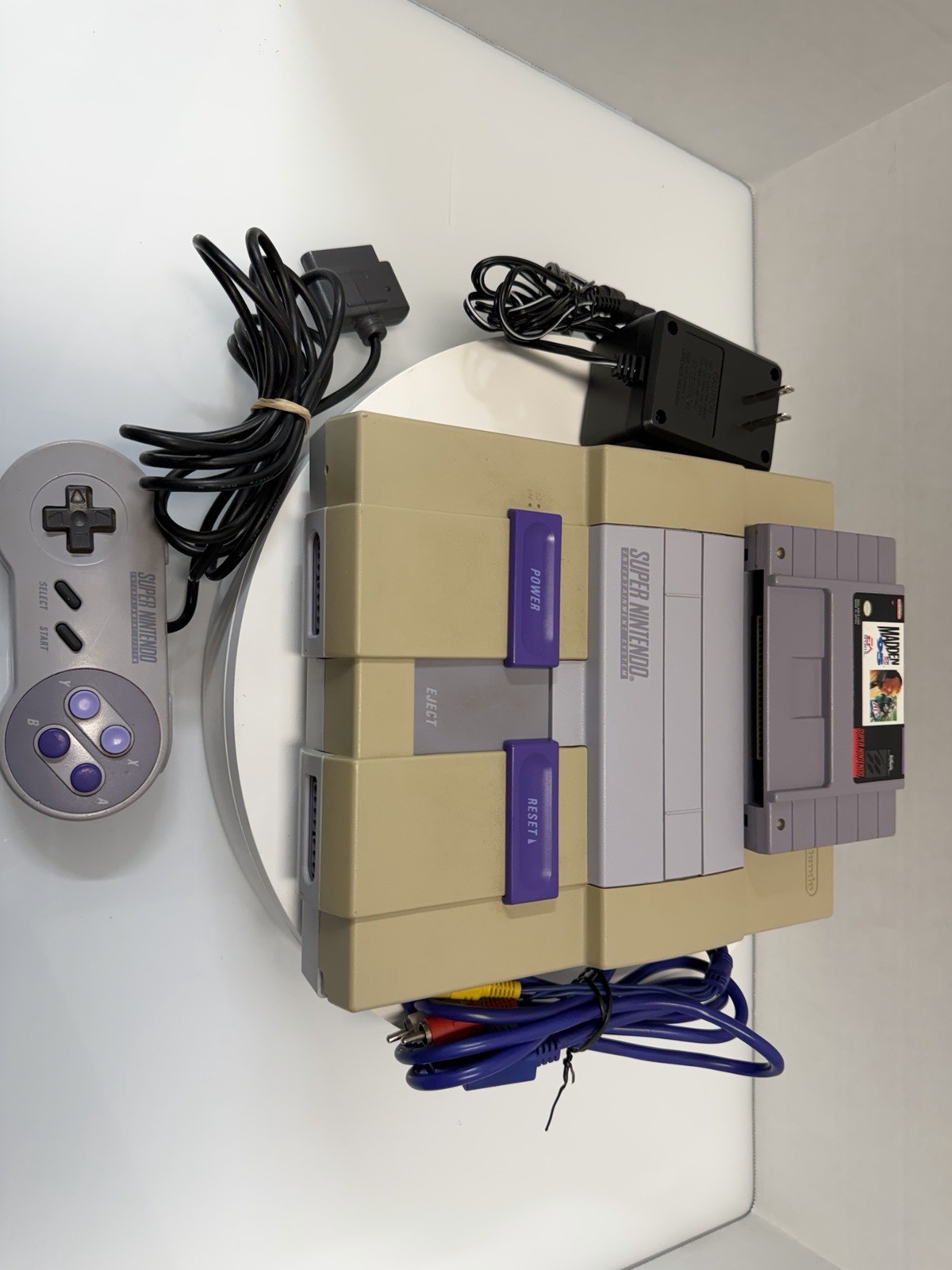 Nintendo SNES SNS-001 Console Bundle – Tested & Working